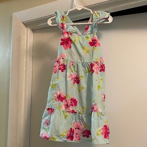 The Children's Place Blue Dress with Pink Floral
